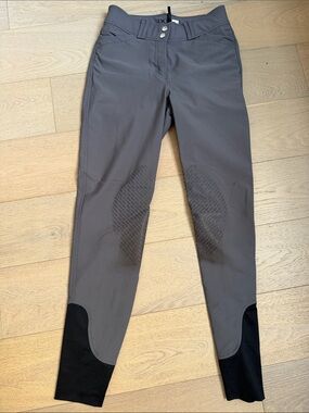 DOVER Dalton breeches riding pants grey knee patch size 26